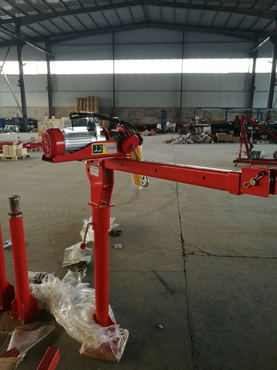 220V Mini Electric Winch Crane Pickup Truck CraneCrane HoistLifting